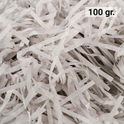 Virutas de papel para rellenar regalos 100 gr. color gris