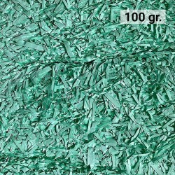 Virutas de papel para rellenar regalos 100 gr. color verde agua