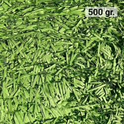 Virutas de papel para rellenar regalos 500 gr. color verde retro