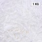 Virutas de papel para rellenar regalos 1 KG color blanco