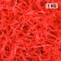 Virutas de papel para rellenar regalos 1 KG color rojo Virutas de papel para rellenar regalos 1 KG color rojo