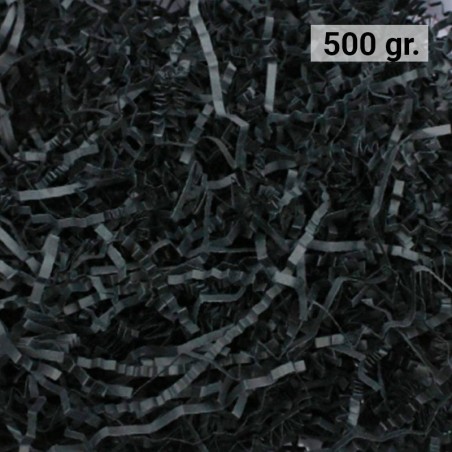 Virutas de papel para rellenar regalos 500 gr. color gris