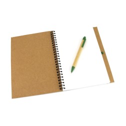 Bloc de notas con bolígrafo