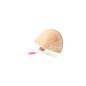 Abanico calado madera Con cinta pompom Abanico calado madera Con cinta pompom