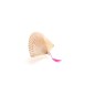 Abanico calado madera Con cinta pompom Abanico calado madera Con cinta pompom