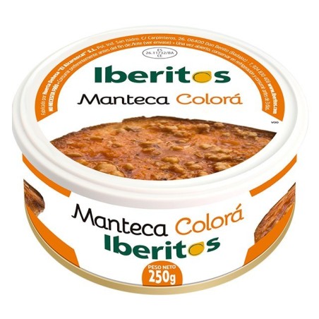 Lata de manteca colorá Iberitos (Desayunos Ibéricos)