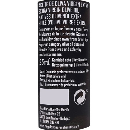 Aceite de oliva mini para detalles 25 ml.