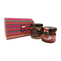 Pack con crema de queso y mermelada
