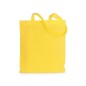 Bolsa con asas de tela amarilla