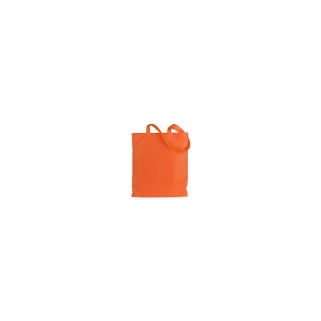 Bolsa con asas de tela naranja