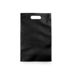 Bolsa de tela con asa troquelada Negro pequeña
