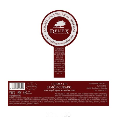 Paté de jamón curado 100 gr
