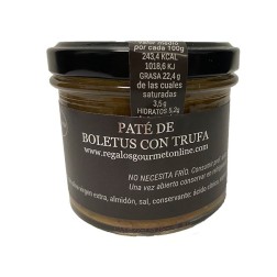 Crema boletus y trufa en tarro de cristal