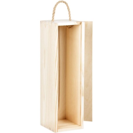 Caja de madera para 1 botella de vino
