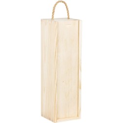 Caja de madera para 1 botella de vino
