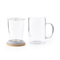 Vaso de cristal para té e infusiones