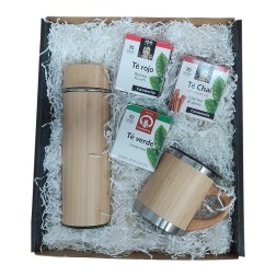 Regalo especial para infusiones y tés. Acabados en bambú.