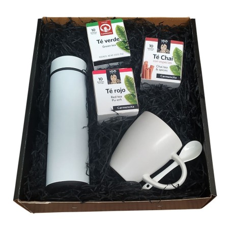 Lote de productos para tomar infusiones en cualquier lugar.