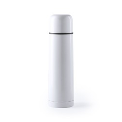 Termo Blanco con Taza en Acabado Brillante