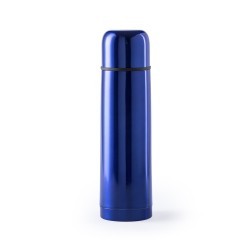 Termo Azul con Taza en Acabado Brillante