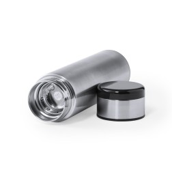 Termo con Infusor y Medidor de Temperatura Color Plata