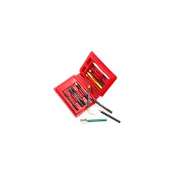 Estuche rojo para que coloren los niños
