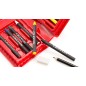 Estuche rojo para que coloren los niños Estuche rojo para que coloren los niños