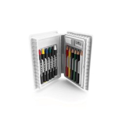 Estuche blanco para que coloren los niños