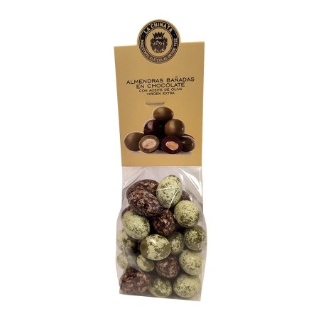 Comprar bombones de chocolate en forma de aceitunas verdes y negras