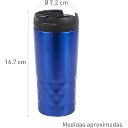 Vaso Termo  aislante para llevar en color Azul