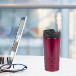 Vaso Termo  aislante para llevar en color Rojo