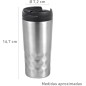Vaso Termo aislante para llevar en color Plateado Vaso Termo aislante para llevar en color Plateado