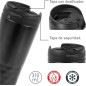 Vaso Termo aislante para llevar en color Negro Vaso Termo aislante para llevar en color Negro