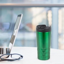 Vaso Termo  aislante para llevar en color Verde
