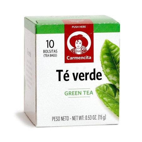 Cajita con sobres de  Té Verde