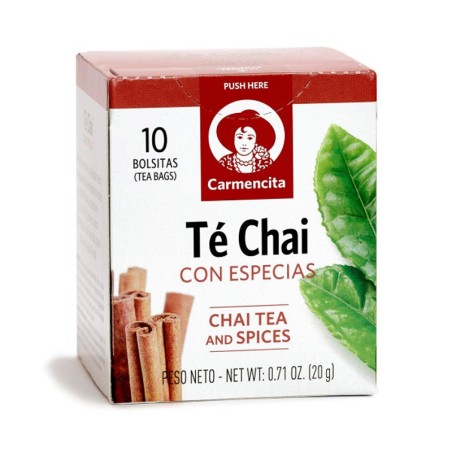 Cajita con sobres de  Té Chai