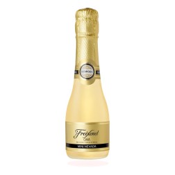 Botellita en miniatura de Cava Freixenet mini nevada.