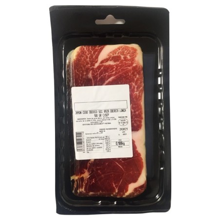 Jamón ibérico cebo cortado a máquina