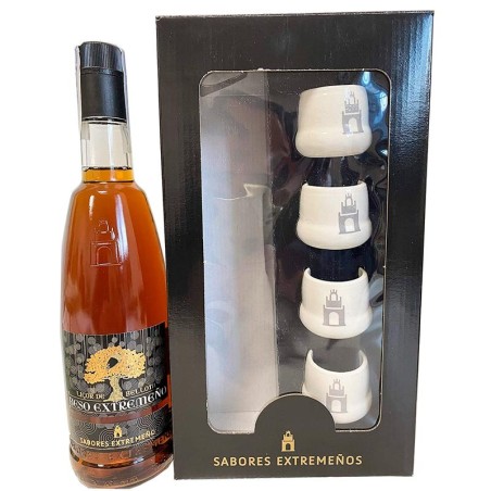 estuche regalo licor de bellota comprar productos extremeños online