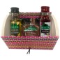 Baúl con miniaturas de aceite, vinagre y paté Baúl con miniaturas de aceite, vinagre y paté