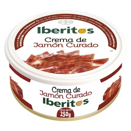 Crema de jamón curado lata 250 gr Iberitos