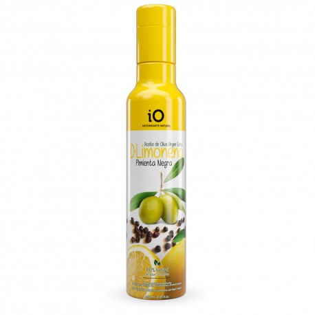 Aceite de oliva virgen extra con limón y pimienta negra