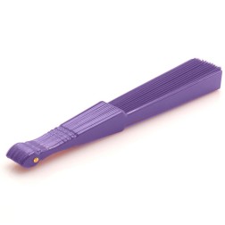 Abanico  de tela Morado