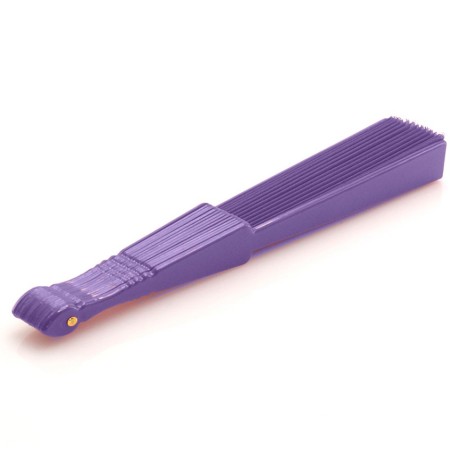 Abanico  de tela Morado