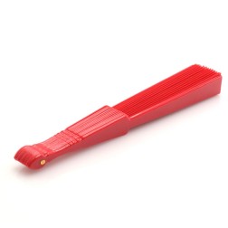 Abanico  de tela Rojo