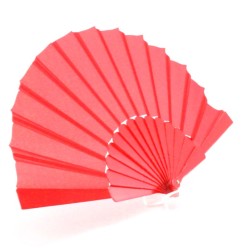 Abanico  de tela Rosa