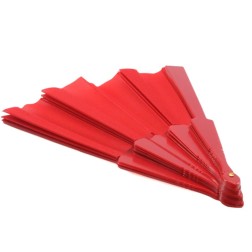 Abanico  de tela Rosa