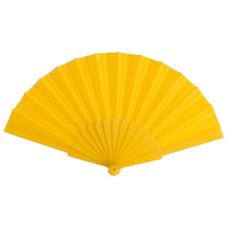 Abanico  de tela Amarillo