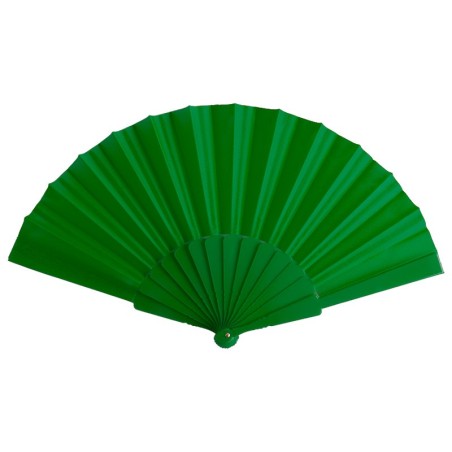 Abanico de tela Verde