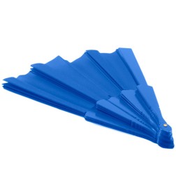 Abanico de tela Azul